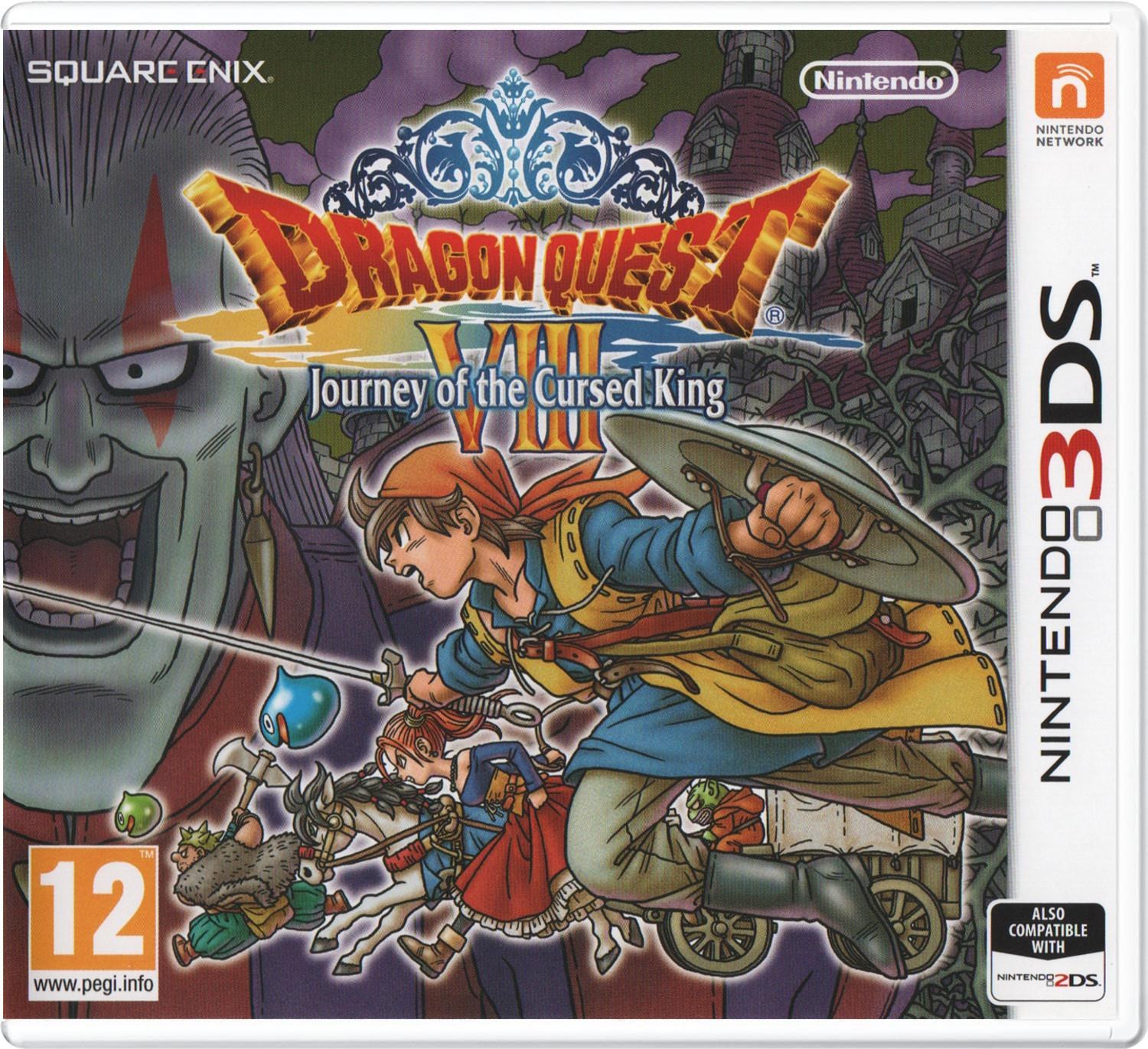 Portada de Dragon Quest VIII: Journey of the Cursed King para 3DS (PAL España)