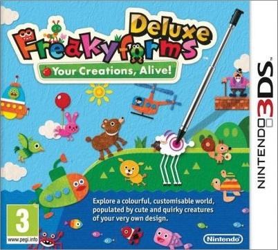 Portada de Freakyforms Deluxe: Your Creations, Alive para 3DS (PAL España)