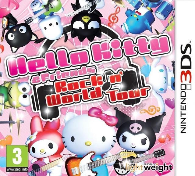 Portada de Hello Kitty & Friends: Rockin' World Tour para Nintendo 3DS (PAL España)