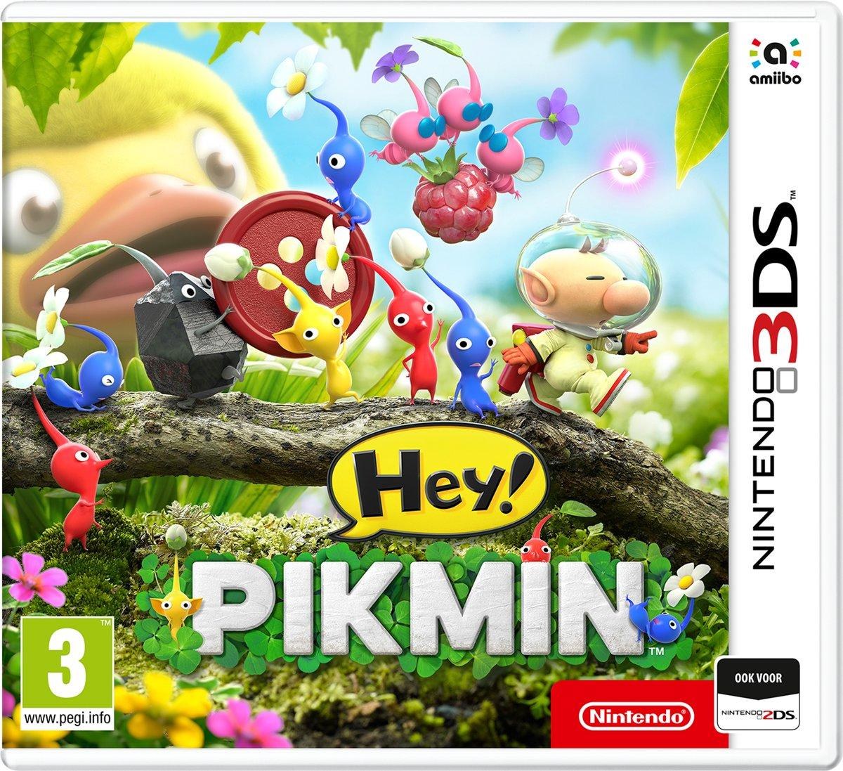 Portada de Hey! Pikmin para 3DS (PAL España)