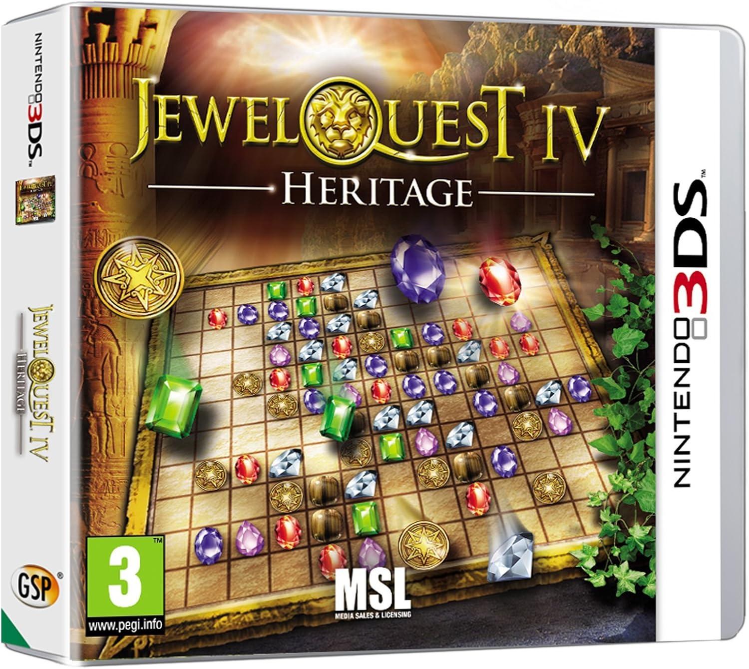 Portada de Jewel Quest IV: Heritage para Nintendo 3DS (PAL España)