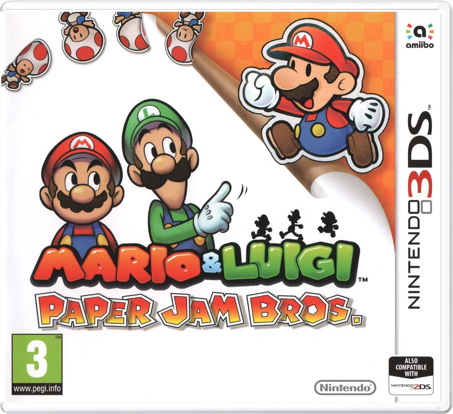 Portada de Mario & Luigi: Paper Jam Bros para Nintendo 3DS (PAL España)