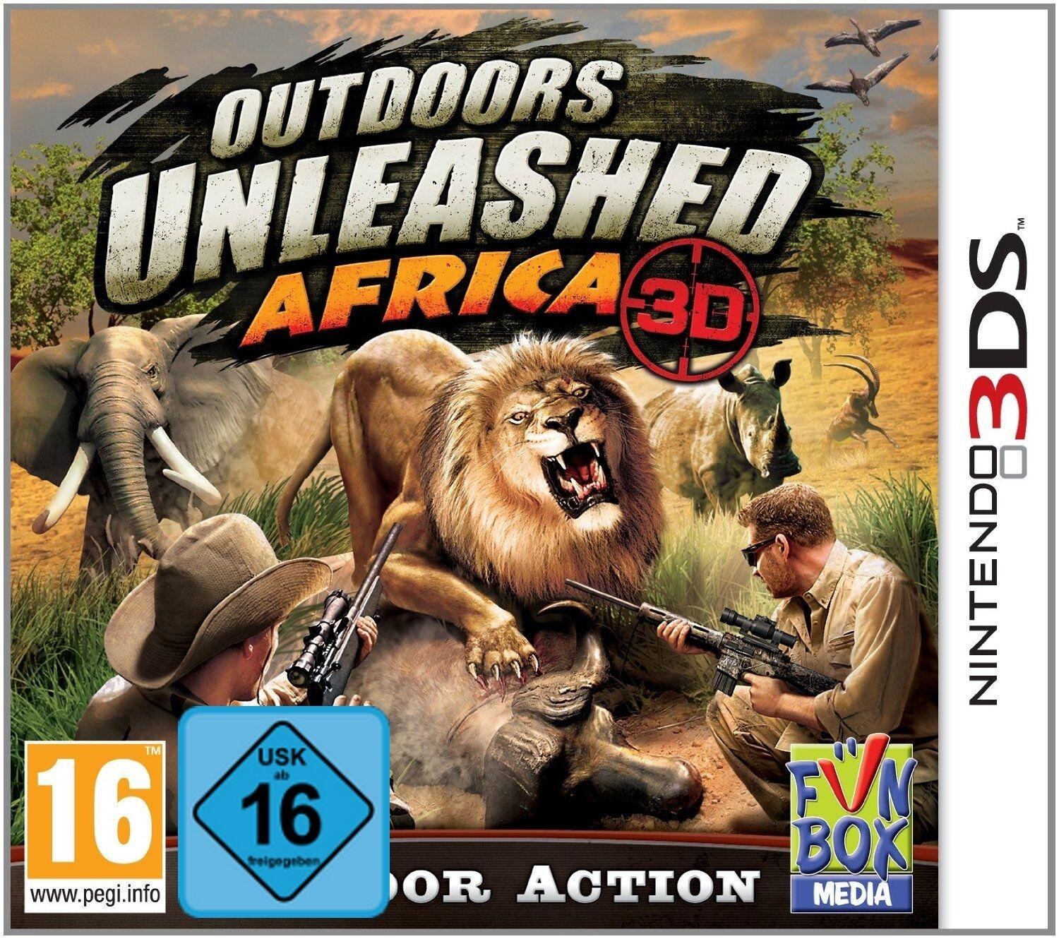 Portada de Outdoors Unleashed: Africa para 3DS (PAL España)