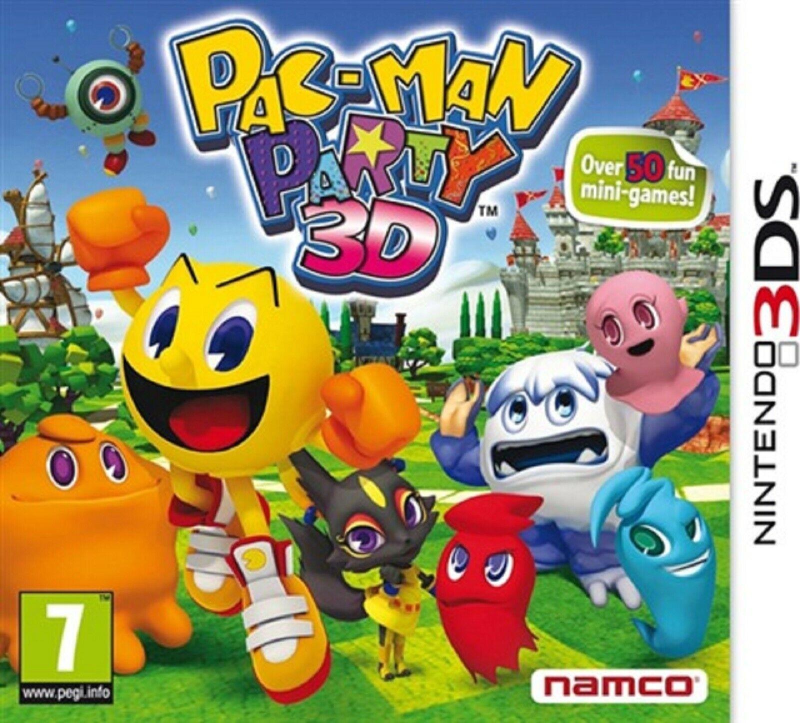 Portada de Pac-Man Party 3D para 3DS (PAL España)