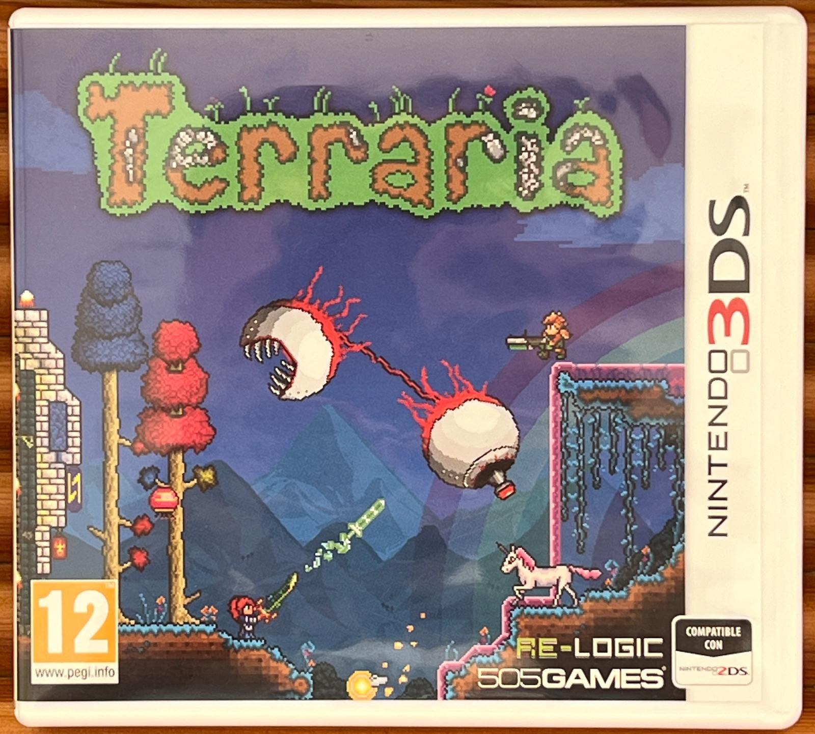 Portada de Terraria para 3DS (PAL España)