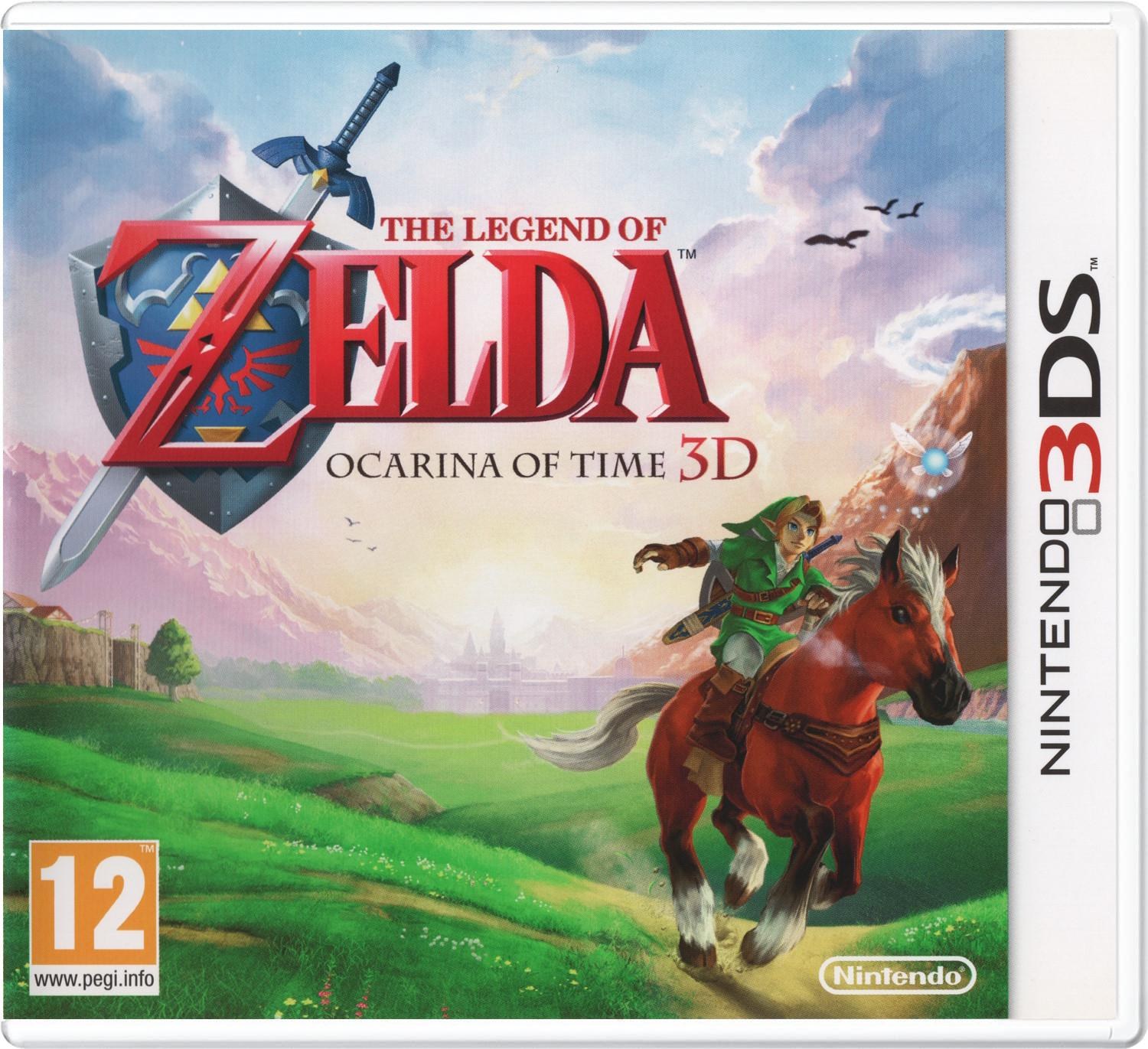Portada de Zelda Ocarina of Time 3D para 3DS (PAL España)