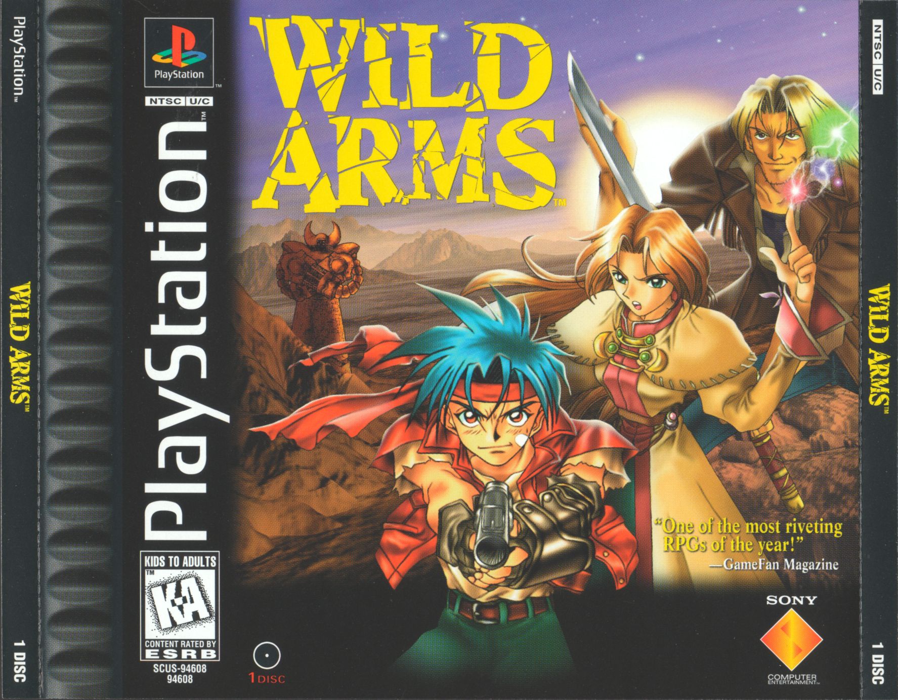 Portada de Wild Arms · NTSC USA
