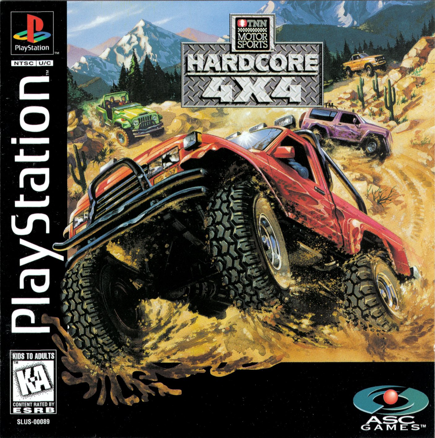 Portada de TNN Motorsports Hardcore 4X4 · NTSC USA