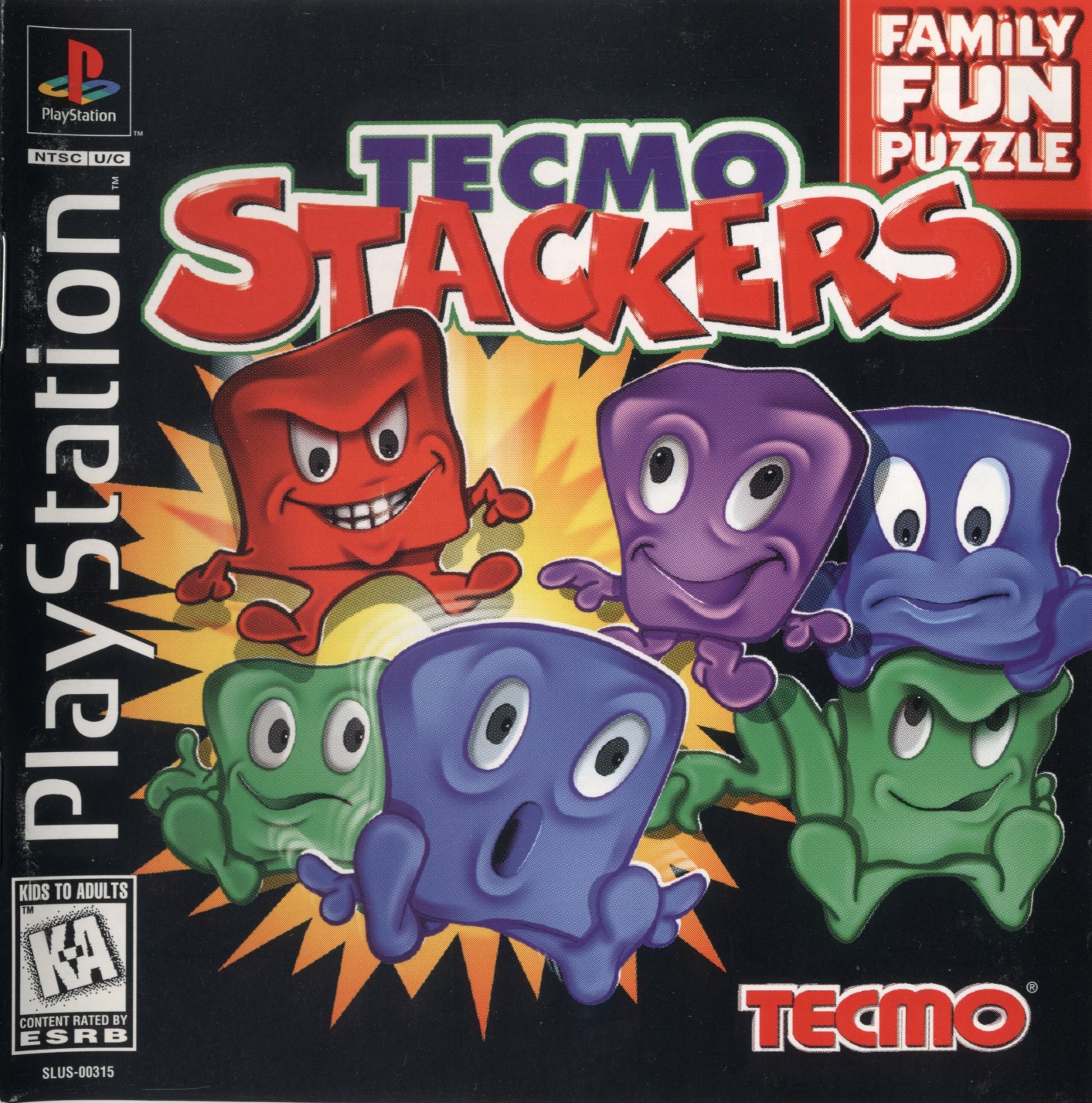 Portada de Tecmo Stackers · NTSC USA