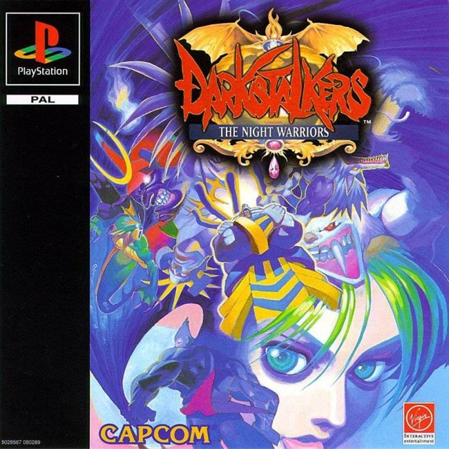 Portada de Darkstalkers The Night Warriors · PAL Europa