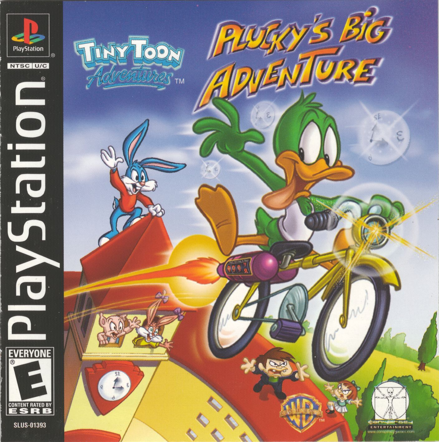 Portada de Tiny Toon Adventures - Plucky's Big Adventure · NTSC USA