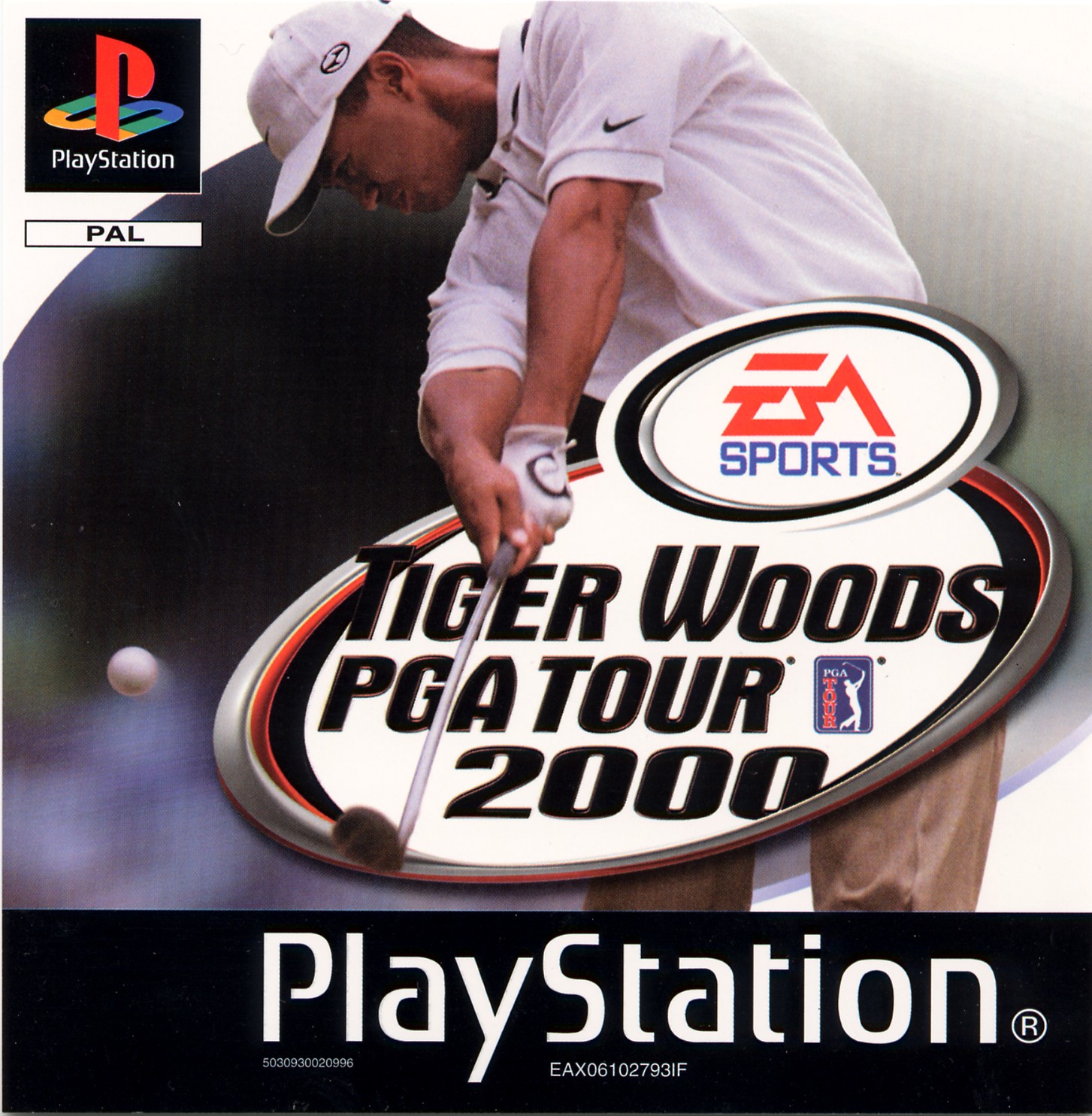 Portada de Tiger Woods PGA Tour 2000 · PAL Europa