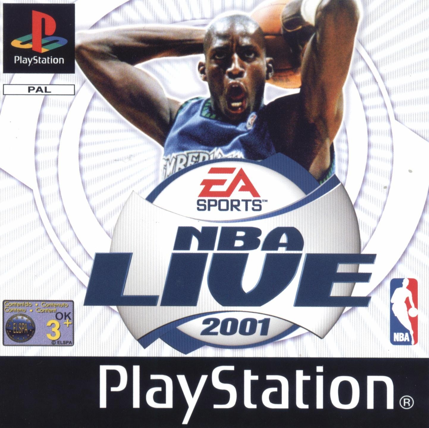 Portada de NBA Live 2001 · PAL España