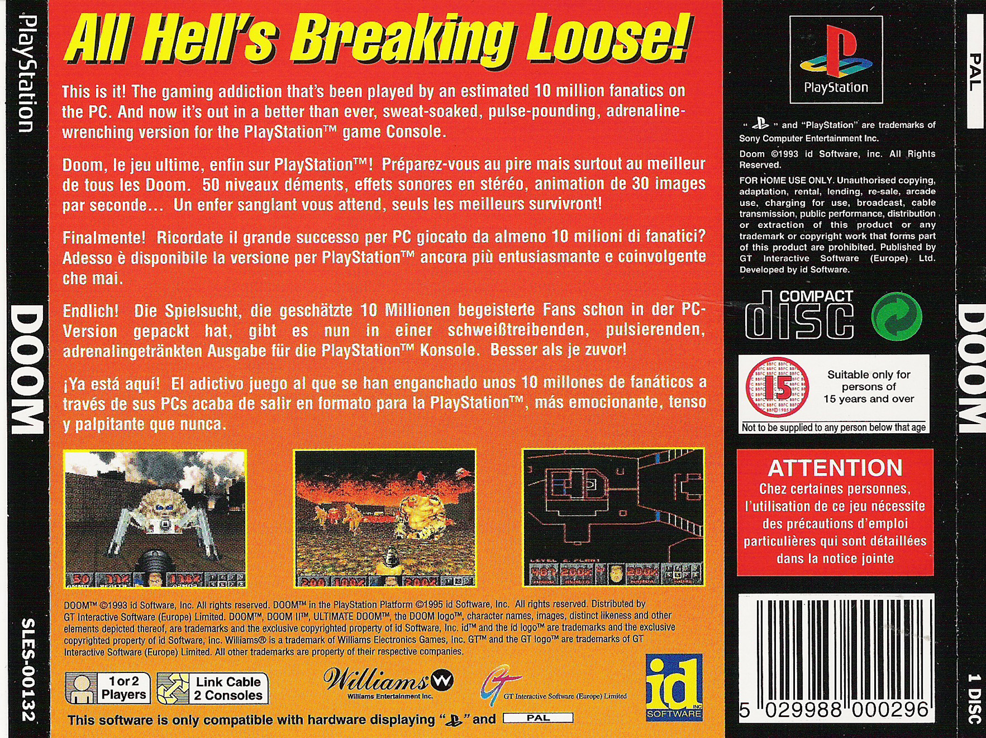 Contraportada de Doom · EU