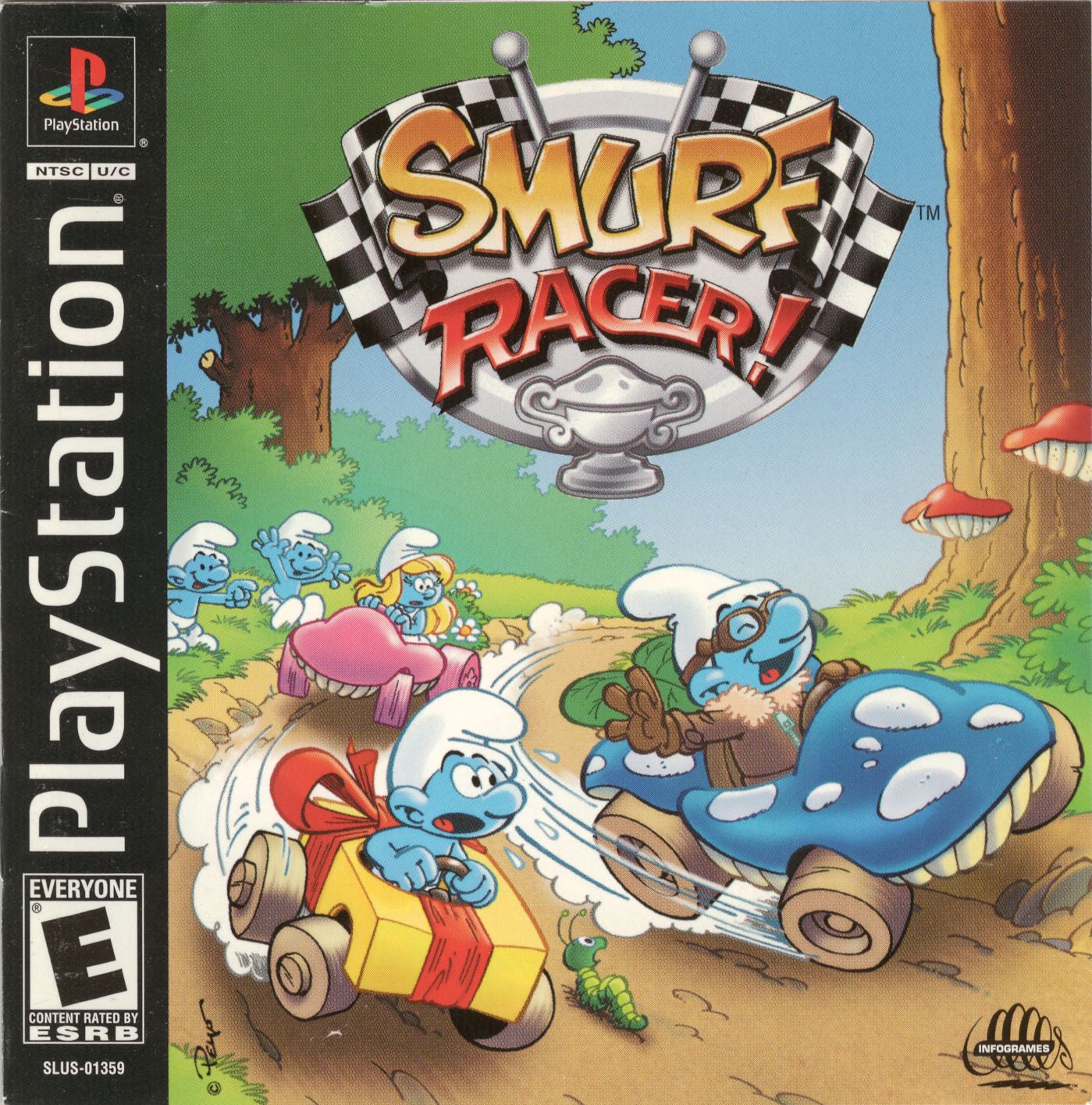 Portada de Smurf Racer · NTSC USA