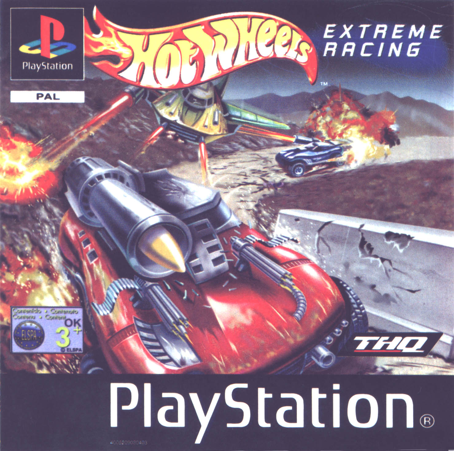 Portada de Hot Wheels Extreme Racing · PAL Europa