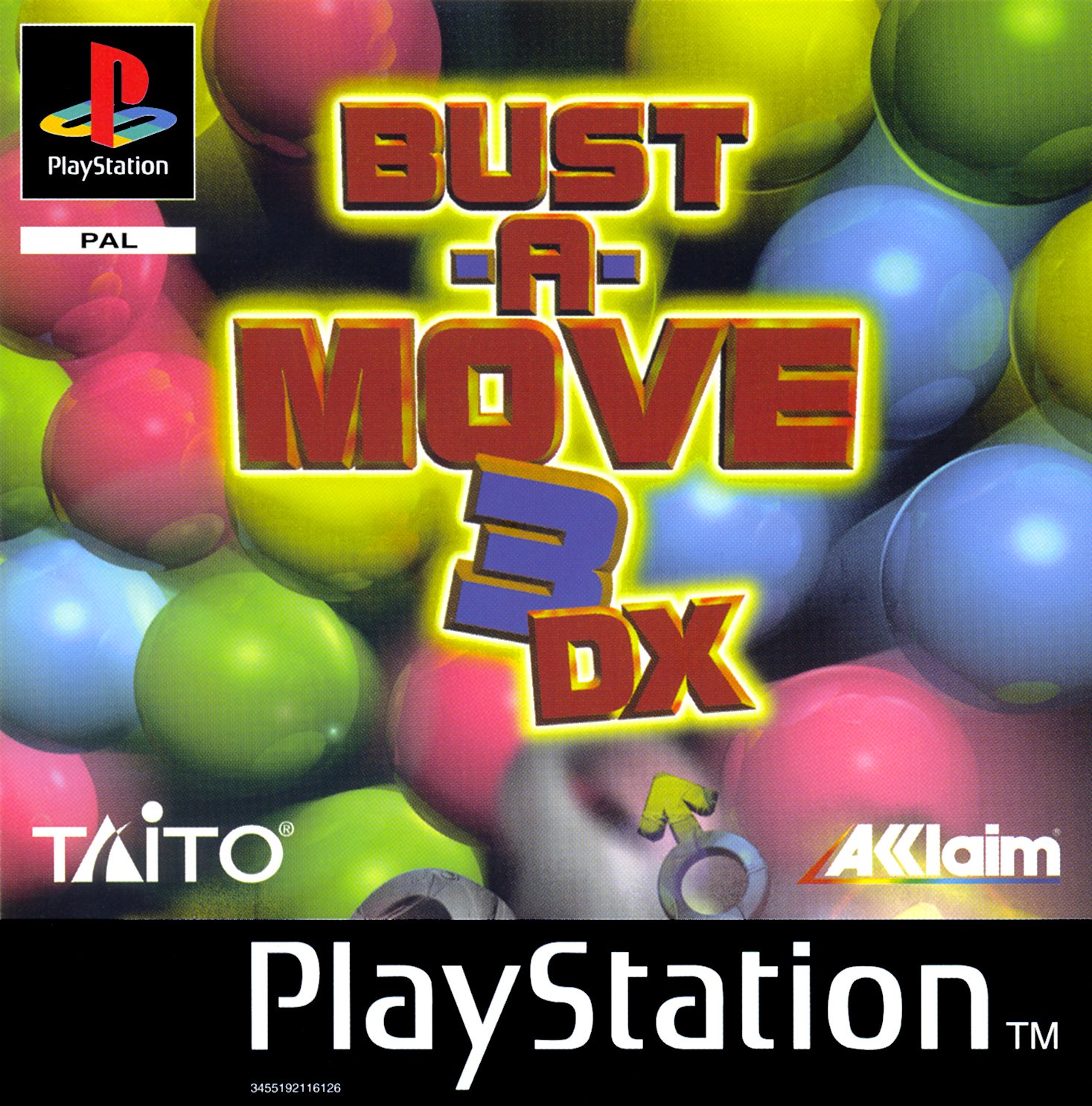 Portada de Bust-A-Move 3 DX · PAL Europa
