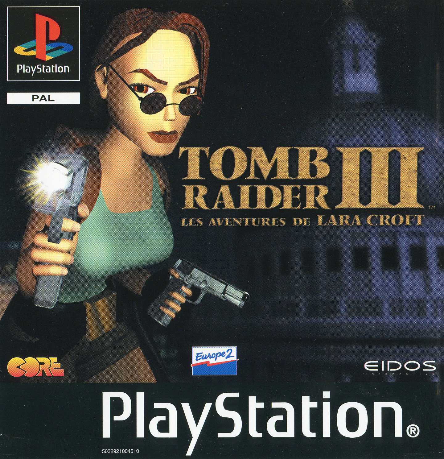 Portada de Tomb Raider III - Adventures of Lara Croft · PAL Francia