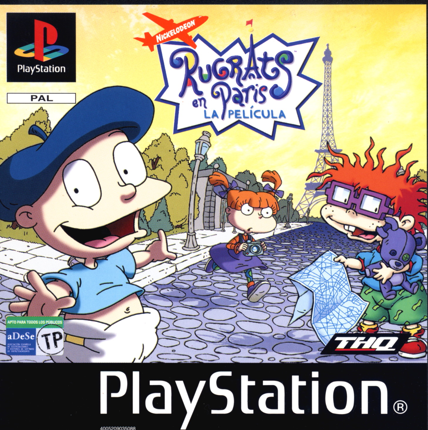 Portada de Rugrats en Paris La Pelicula · PAL España