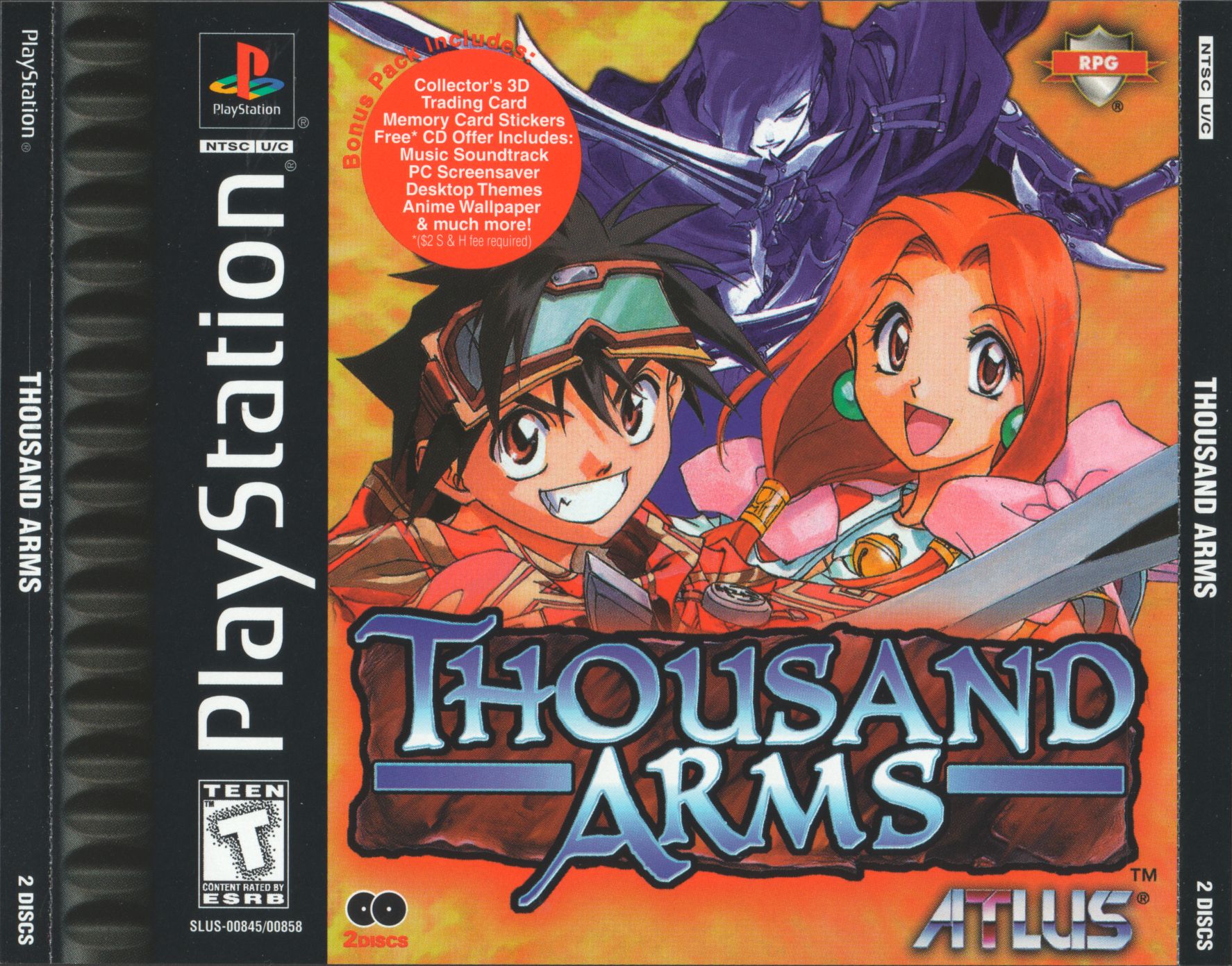 Portada de Thousand Arms · NTSC USA