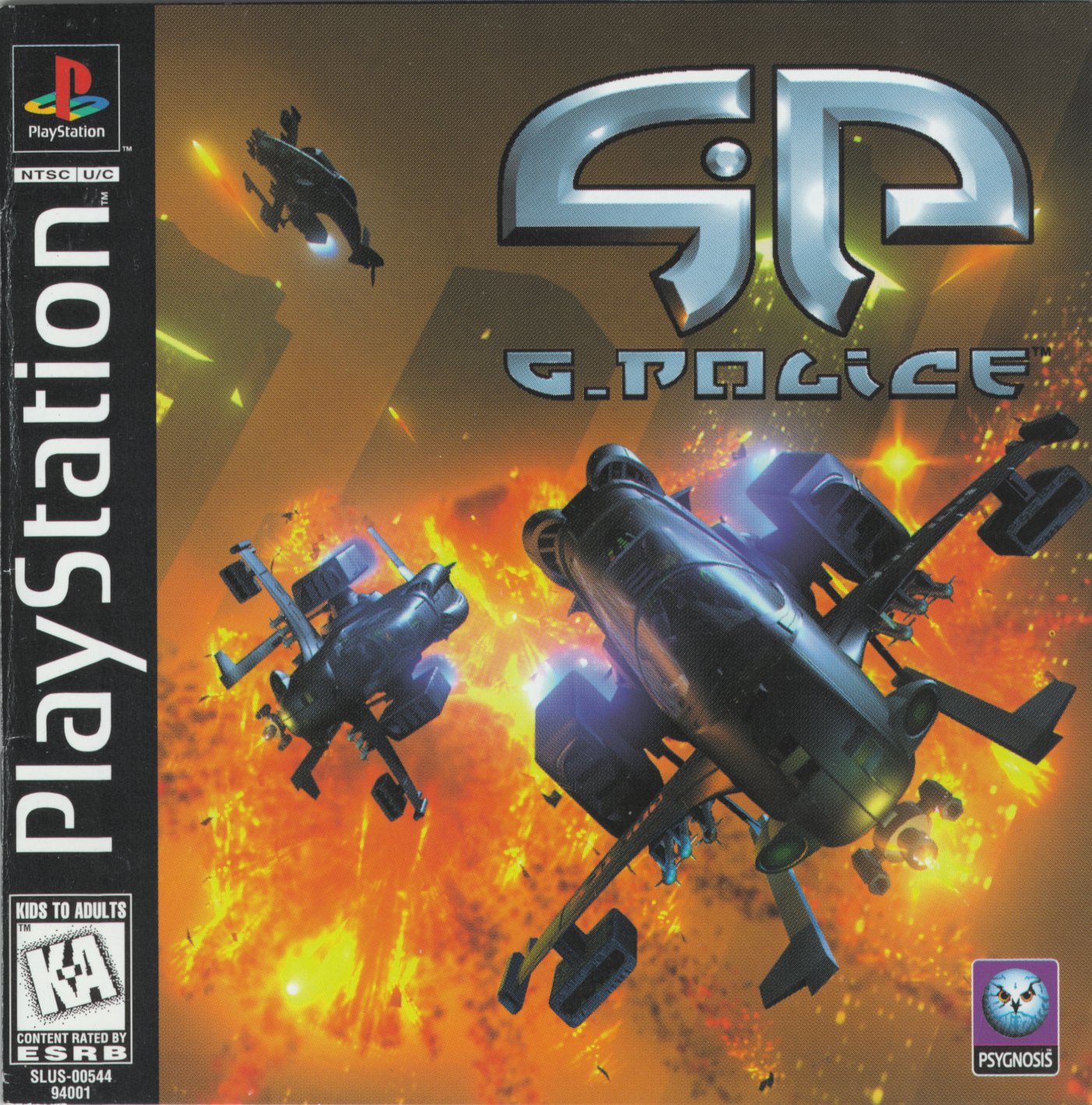 Portada de G-Police · NTSC USA