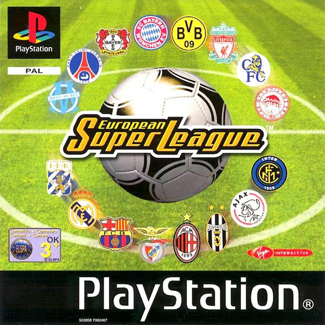 Portada de European Super League Estándar para PS1 (Europa)