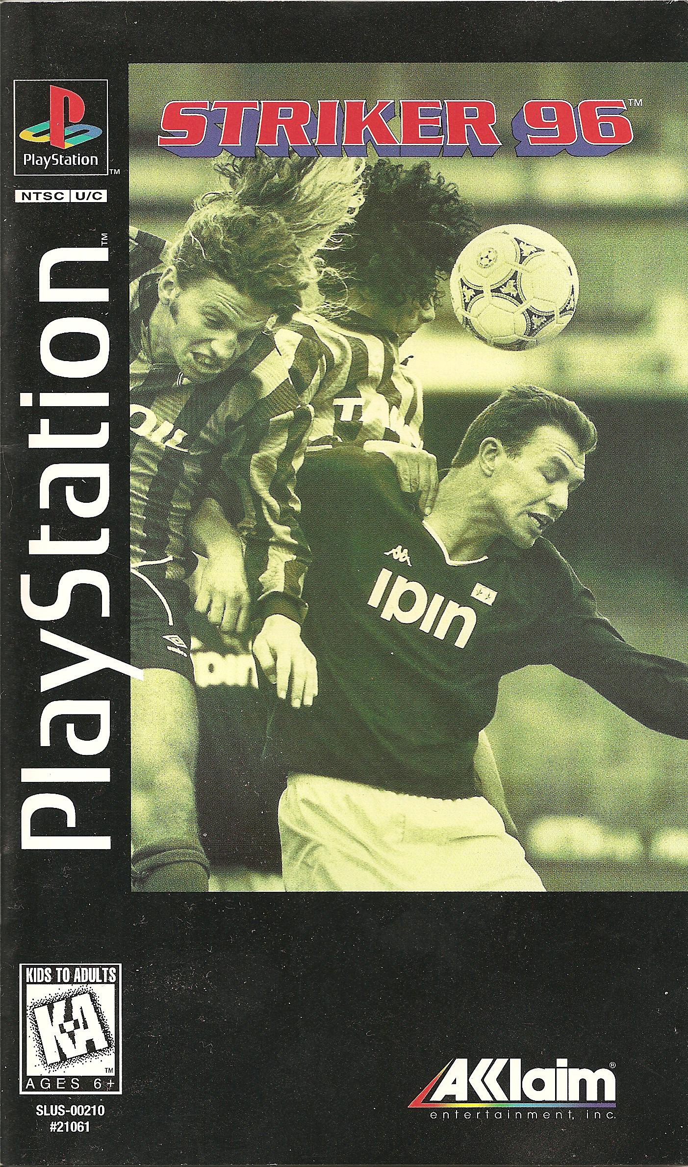 Portada de Striker '96 · NTSC USA