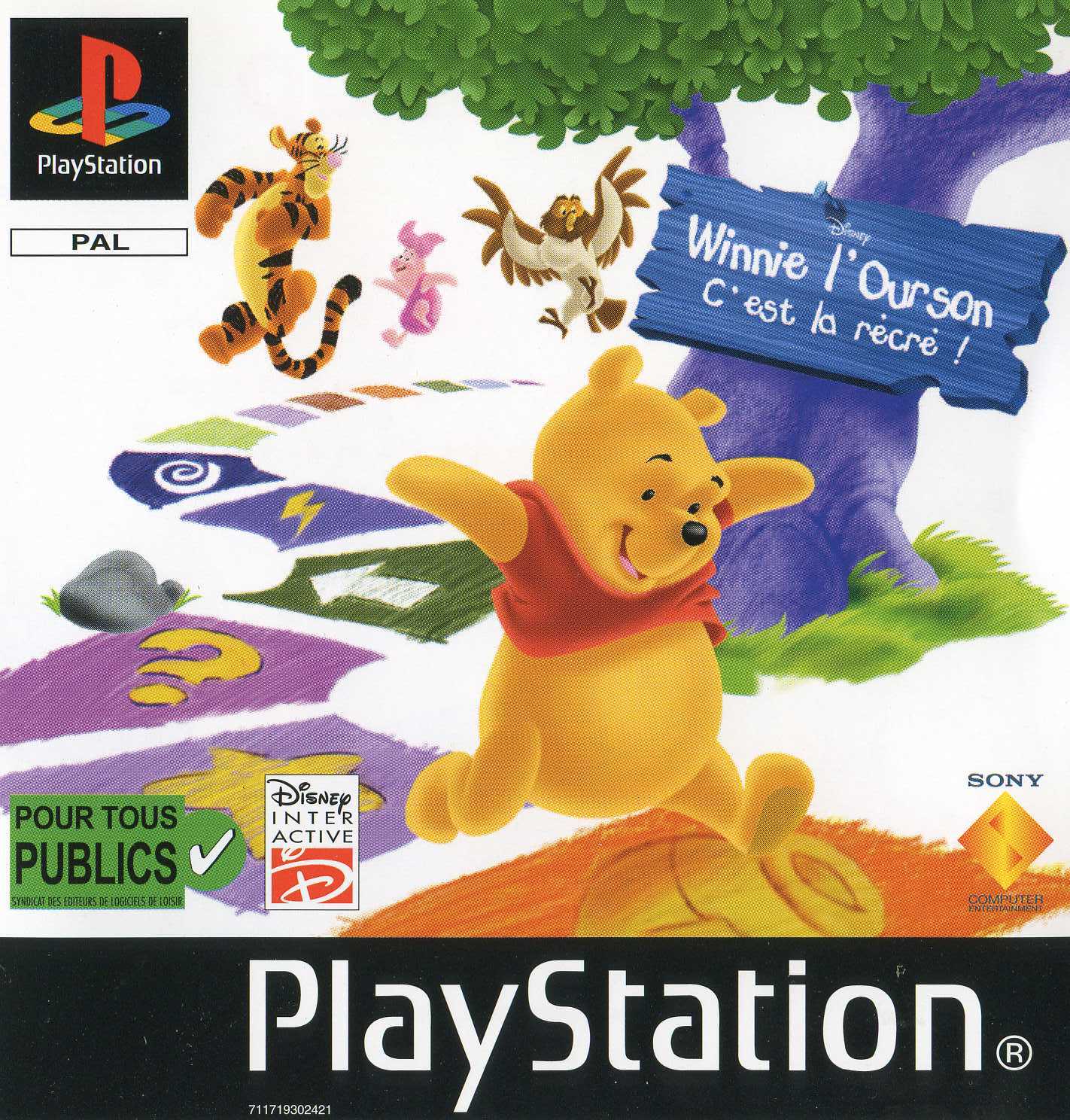 Portada de Disney's Winnie l'Ourson - C'est la récré! · PAL Francia