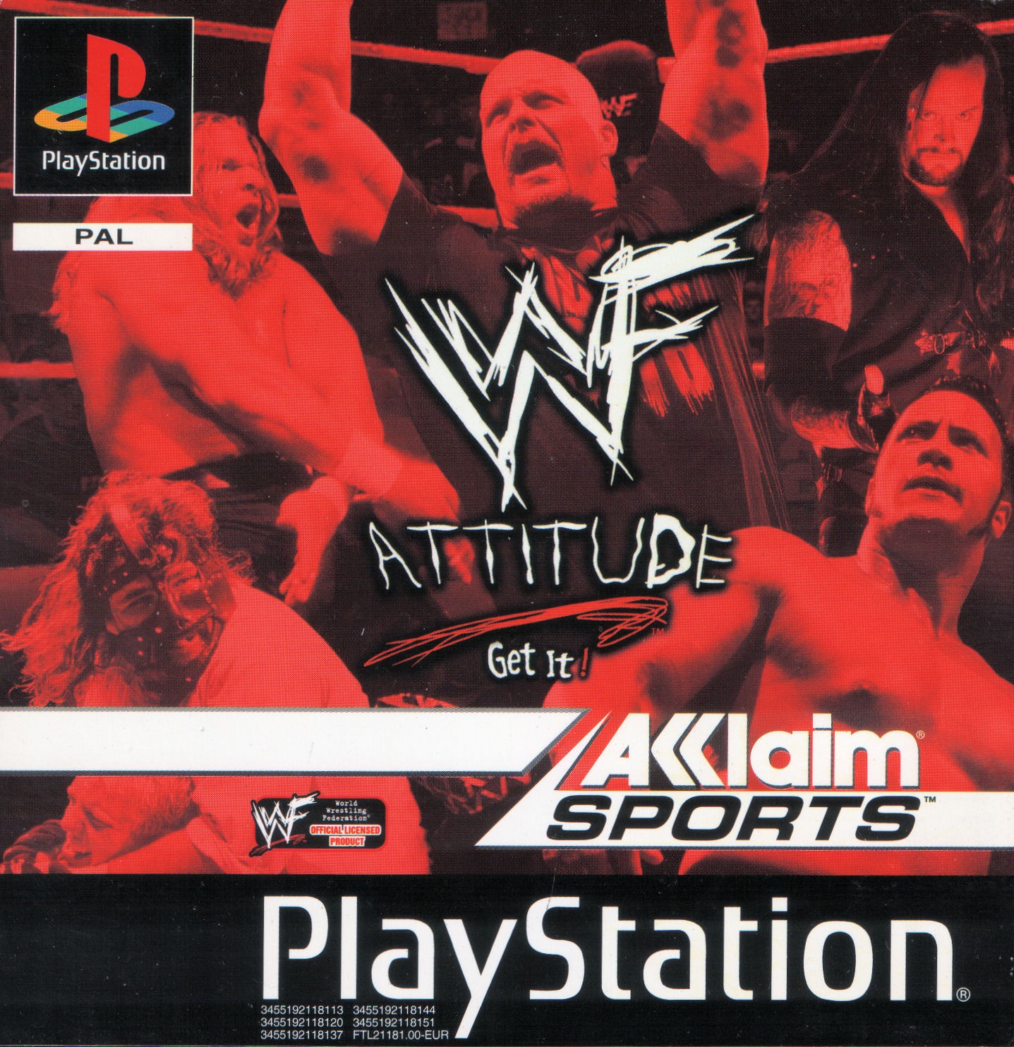 Portada de WWF Attitude · PAL Europa