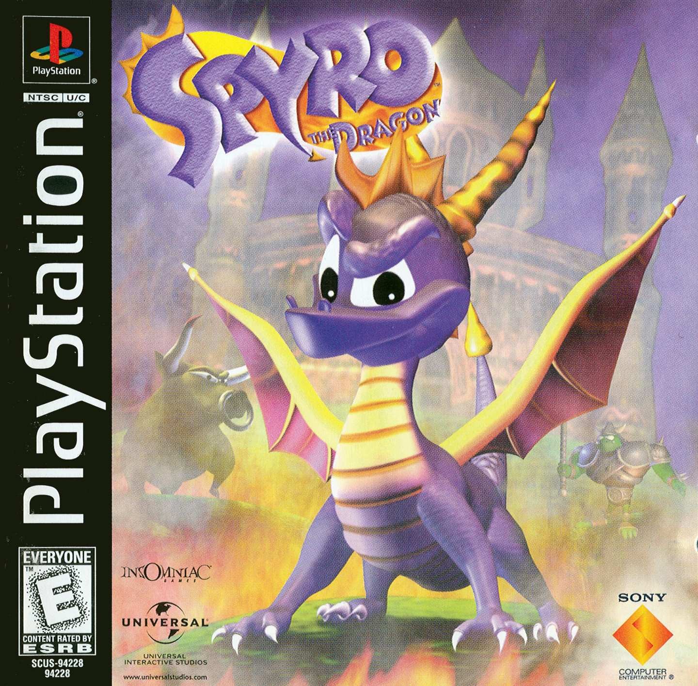 Portada de Spyro the Dragon · NTSC USA