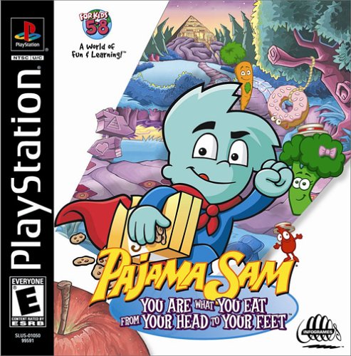 Portada de Pajama Sam - You Are What You Eat From Your Head to Your Feet · NTSC USA