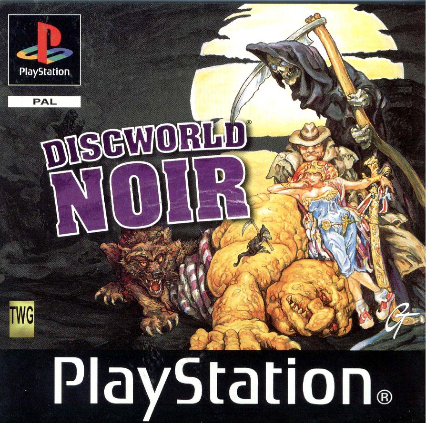 Portada de DiscWorld Noir · PAL Europa