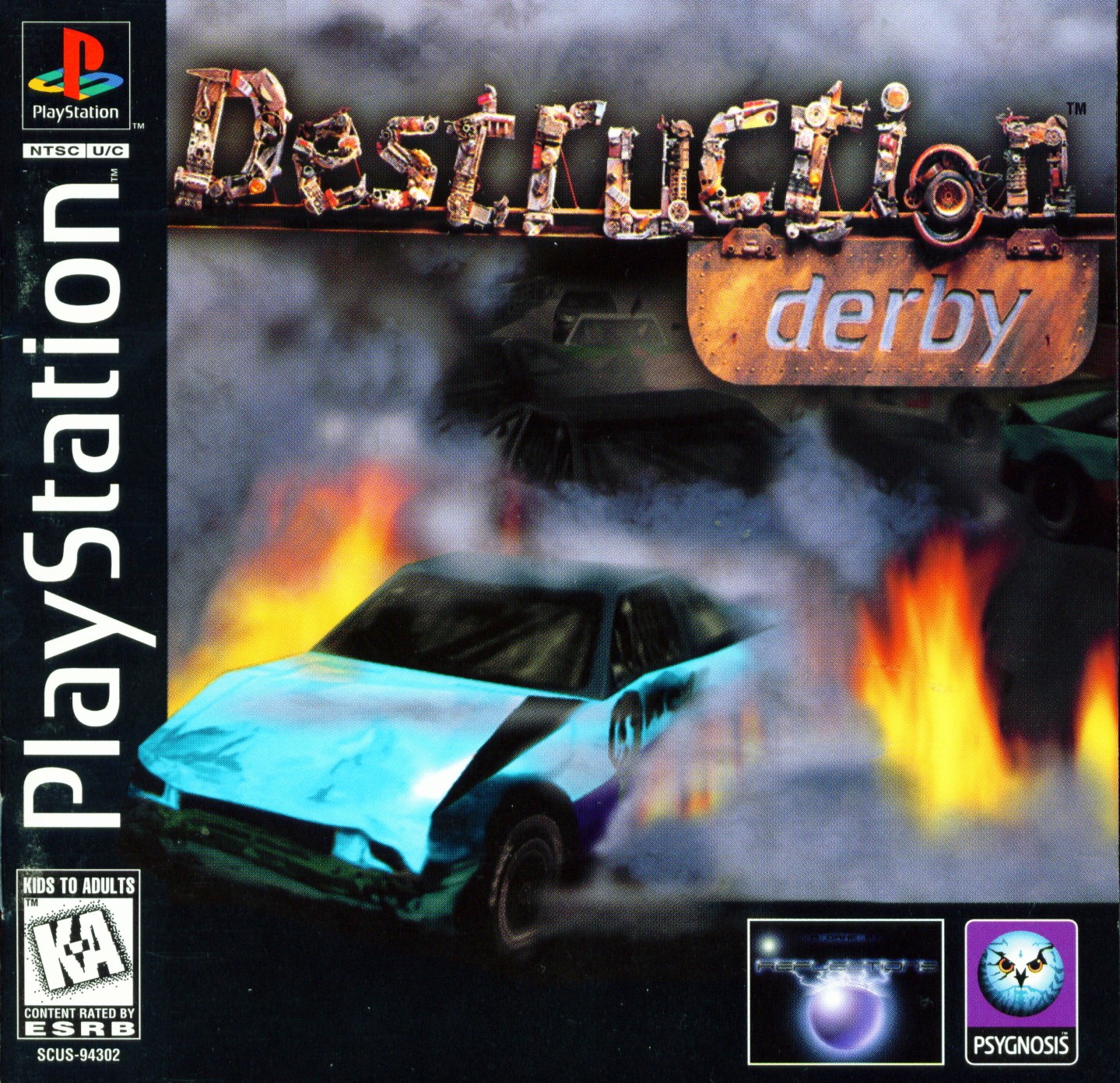 Portada de Destruction Derby · NTSC USA