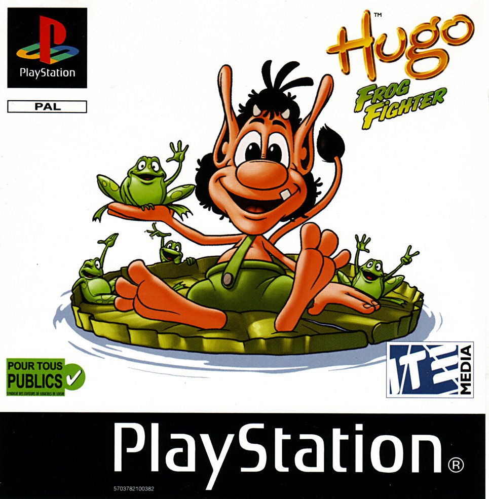 Portada de Hugo 5 - Frog Fighter Estándar para PS1 (FR)