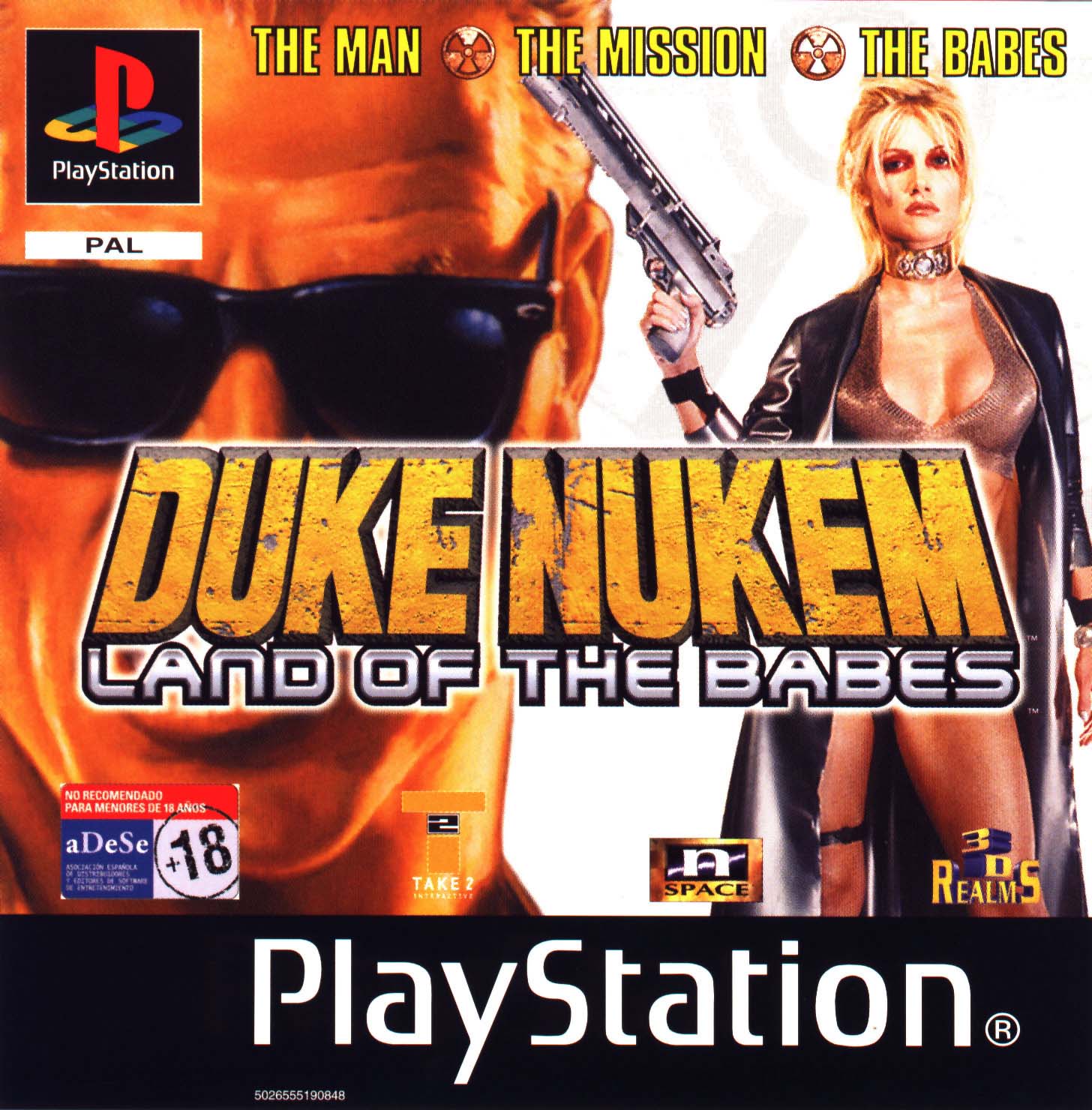 Portada de Duke Nukem - Land of the babes · PAL Europa