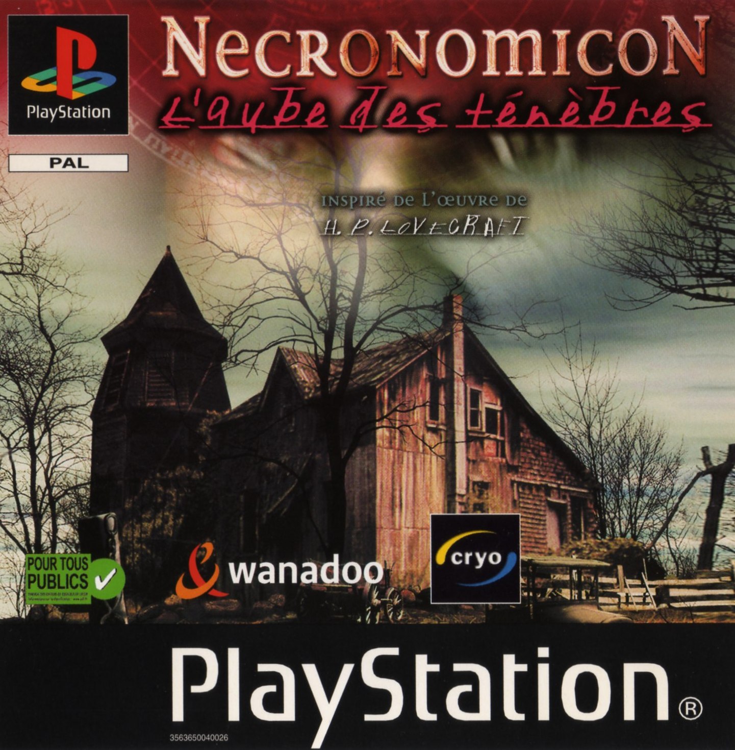 Portada de Necronomicon - L'Aube des ténèbres · PAL Francia
