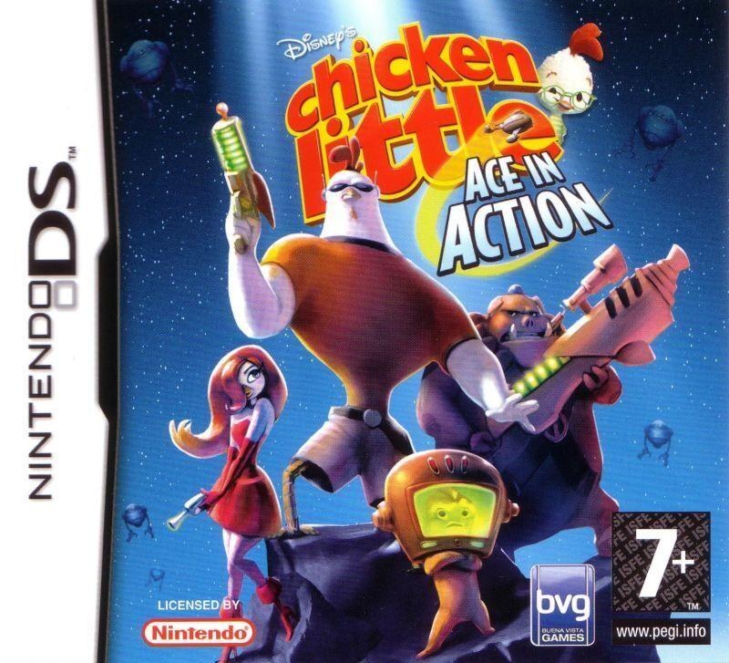 Portada de Chicken Little Ace in Action para DS (PAL España)