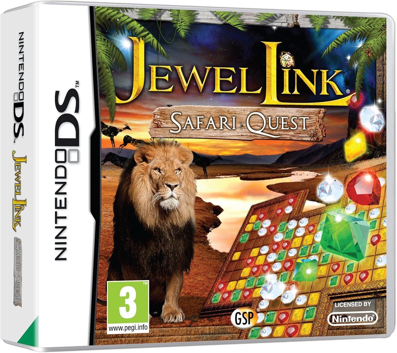 Portada de Jewel Link: Safari Quest para Nintendo DS (PAL España)