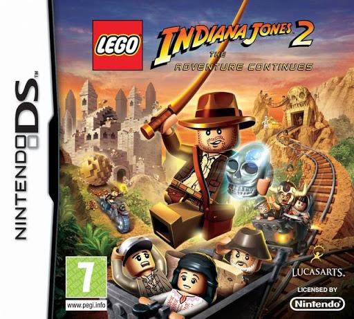 Portada de LEGO Indiana Jones 2: The Adventure Continues para DS (PAL España)
