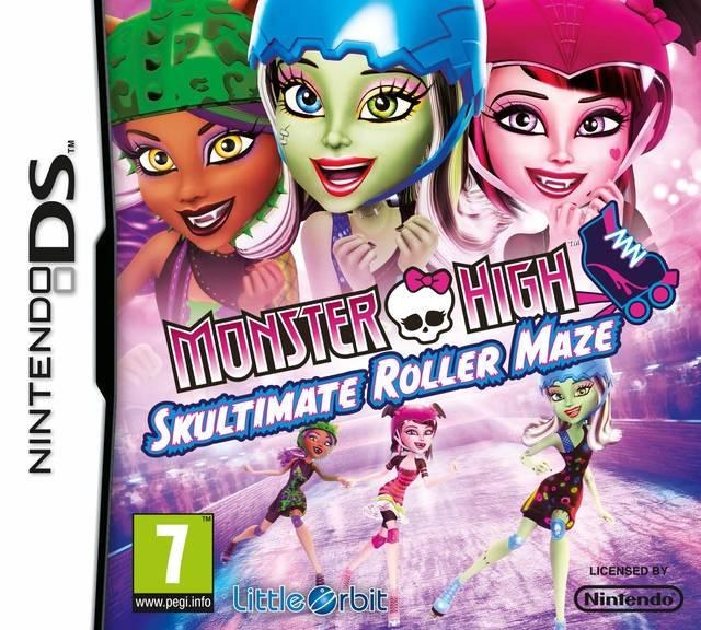 Portada de Monster High: Skultimate Roller Maze para DS (PAL España)
