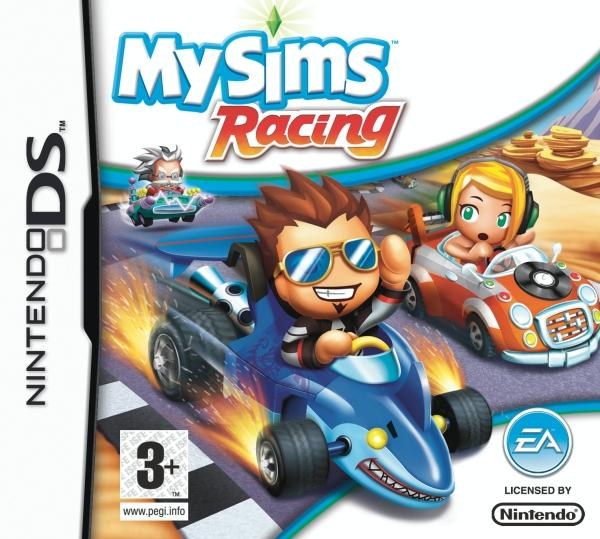 Portada de MySims Racing para DS (PAL España)