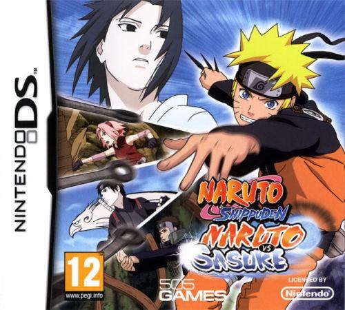 Portada de Naruto Shippuden: Naruto vs Sasuke para DS (PAL España)