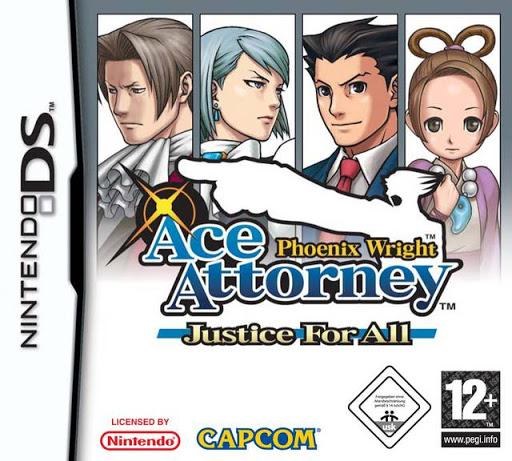Portada de Phoenix Wright: Ace Attorney Justice For All para DS (PAL España)