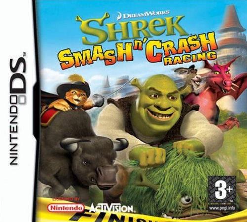 Portada de Shrek Smash and Crash Racing para DS (PAL España)