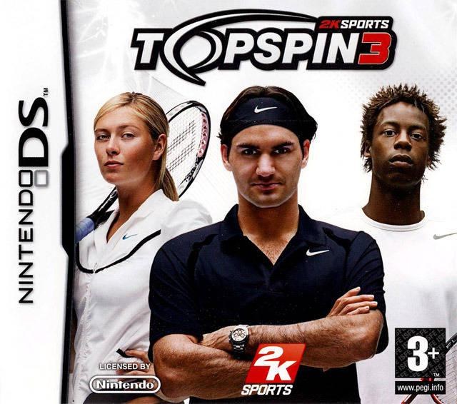 Portada de Top Spin 3 para DS (PAL España)