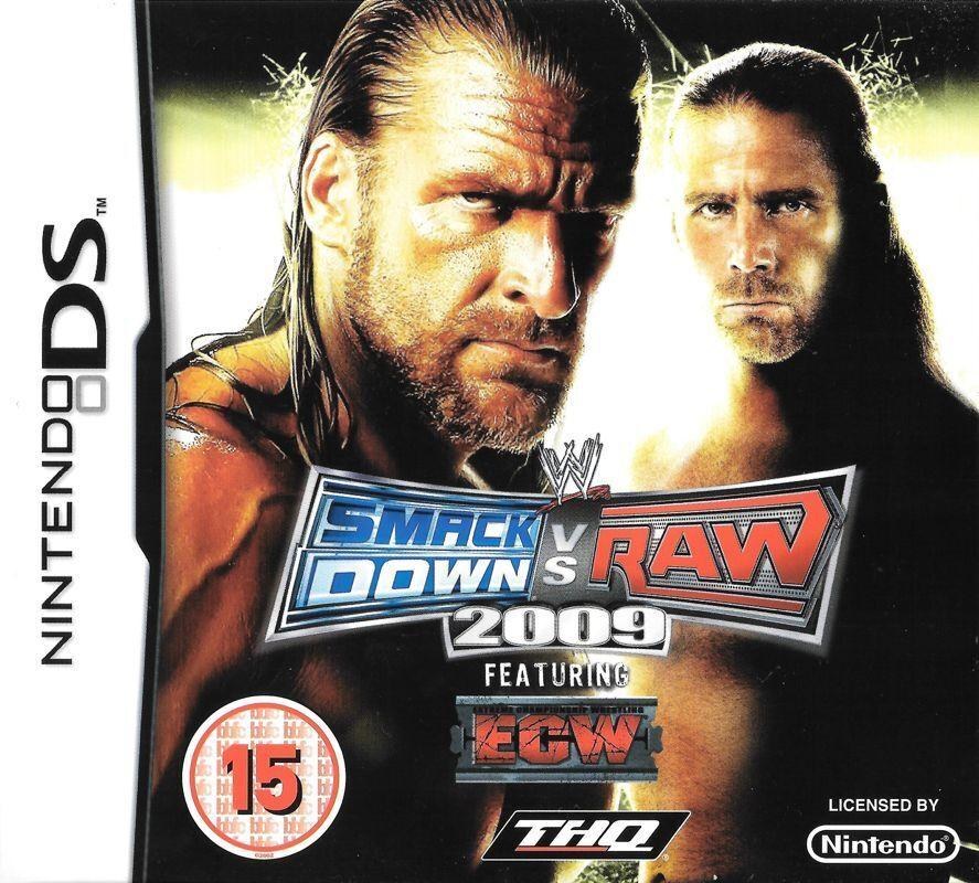 Portada de WWE Smackdown vs. Raw 2009 para DS (PAL España)
