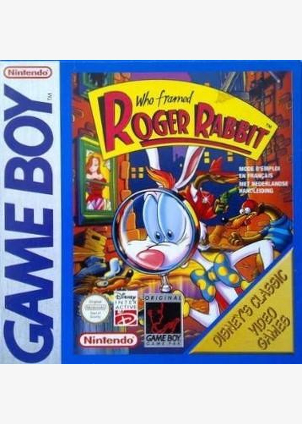 Portada de Who Framed Roger Rabbit Estándar para Game Boy (ES)