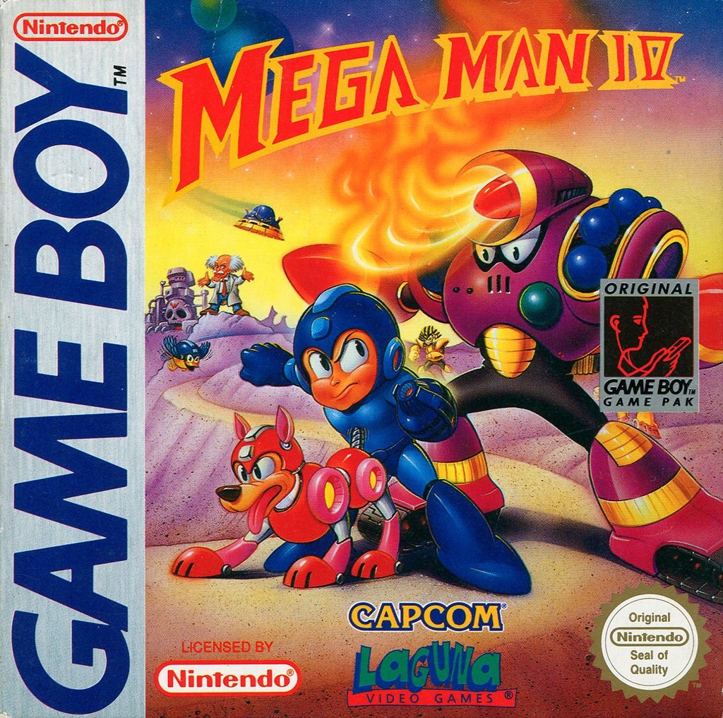 Portada de Mega Man IV para Game Boy (PAL Europa)