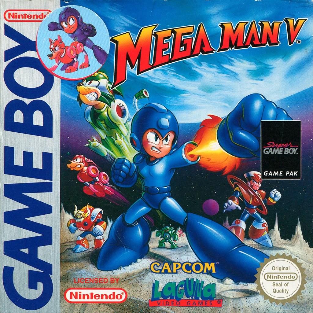 Portada de Mega Man V para Game Boy (PAL Europa)