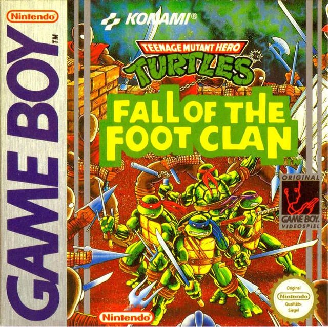 Portada de Teenage Mutant Hero Turtles: Fall of the Foot Clan para Game Boy (PAL Europa)
